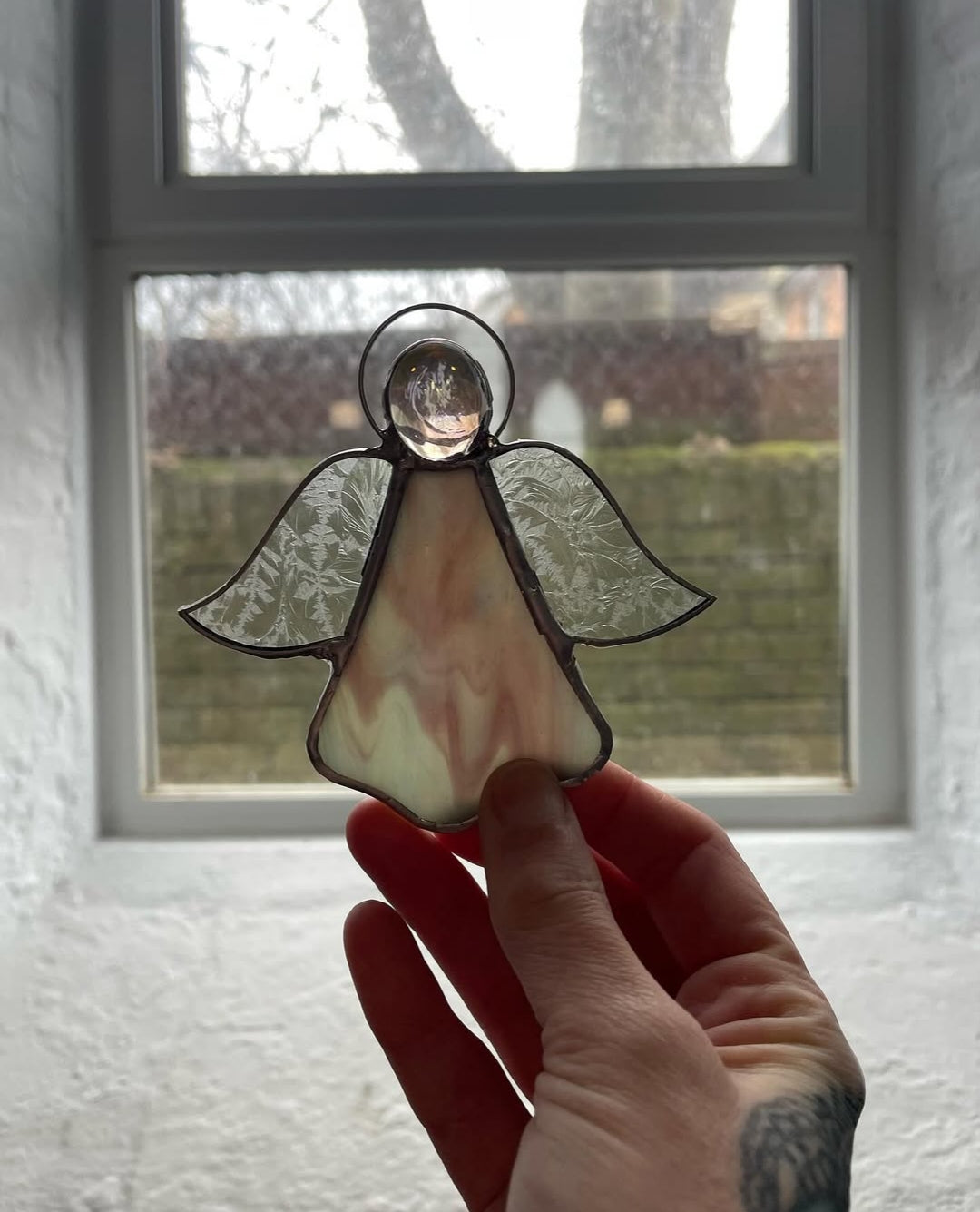 Stained Glass Christmas Workshop Dec 20th Mushroom & Angel Suncatcher